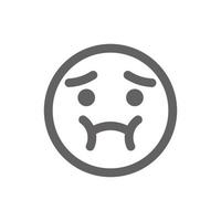 nauseous emoji icon . Perfect for website or social media application. vector sign and symbol