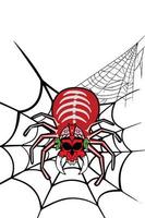 monstruo spiderman horror halloween vector