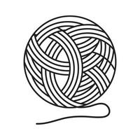 Yarn Ball Vector icon design illustration