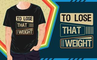 Gym T Shirt Design vector