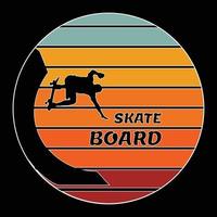 SKATE BOARD  T-SHIRT DESIGN, VINTAGE TSHIRT DESIGN vector