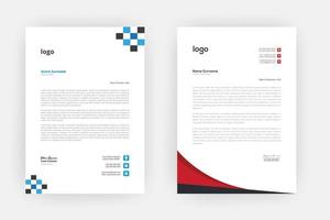 Creative letterhead , Elegant and minimalist style letterhead template design,A4 sizes vector