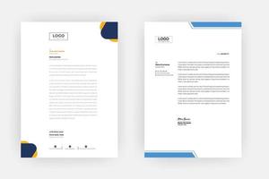 Creative letterhead , Elegant and minimalist style letterhead template design,A4 sizes vector