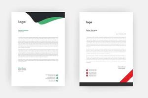 Creative letterhead , Elegant and minimalist style letterhead template design,A4 sizes vector