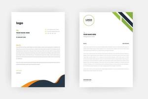 Creative letterhead , Elegant and minimalist style letterhead template design,A4 sizes vector