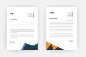 Creative letterhead , Elegant and minimalist style letterhead template design,A4 sizes vector