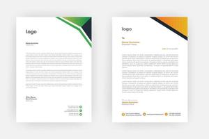 Creative letterhead , Elegant and minimalist style letterhead template design,A4 sizes vector