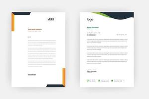 Creative letterhead , Elegant and minimalist style letterhead template design,A4 sizes vector