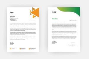 Creative letterhead , Elegant and minimalist style letterhead template design,A4 sizes vector