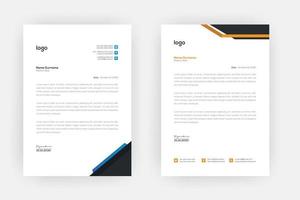 Creative letterhead , Elegant and minimalist style letterhead template design,A4 sizes vector