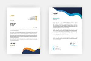 Creative letterhead , Elegant and minimalist style letterhead template design,A4 sizes vector