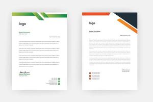 Creative letterhead , Elegant and minimalist style letterhead template design,A4 sizes vector