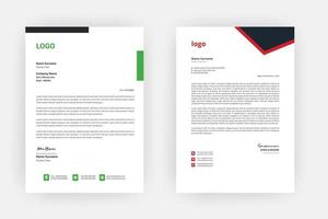 Creative letterhead , Elegant and minimalist style letterhead template design,A4 sizes vector