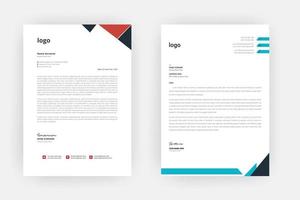 Creative letterhead , Elegant and minimalist style letterhead template design,A4 sizes vector