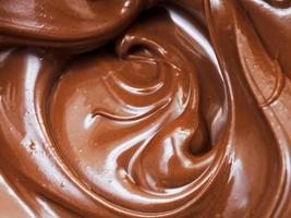 melted chocolate spread close up photo