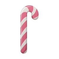 Holiday candy cane, cartoon vector illustration. Christmas and Halloween treat for kids.