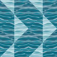 Abstract wave mosaic seamless pattern. Hand drawn stripe tile endless wallpaper. Abstract line ornament. vector