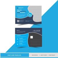 Postcard template - Corporate business postcard - Corporate Professional business postcard template, Event Card Design, Direct Mail EDDM Template, Invitation Template - 01 vector