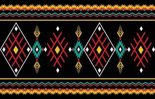 Abstract orange and red geometric native pattern seamless vector.Repeating geometric background.Modern design trendy concept for paper, cover, fabric, interior decor and other users. vector