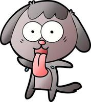 perro de dibujos animados lindo vector