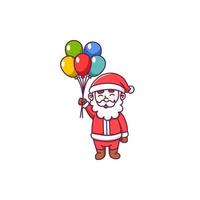 Cute santa claus design celebrating christmas vector