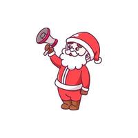 Cute santa claus design celebrating christmas vector