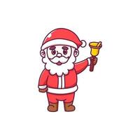 Cute santa claus design celebrating christmas vector