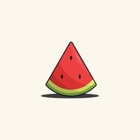 slice of watermelon vector