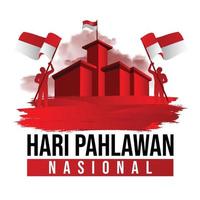 Pahlawan day Banner design vector