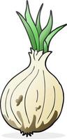 freehand drawn cartoon onion vector