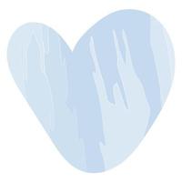 Abstract background in the shape of a heart with a fill in a watercolor manner in trendy blue shades vector