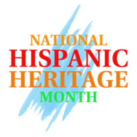 Hispanic heritage month. Isolated header design element for promotional banner, Abstract shape design elements. png