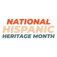 Hispanic heritage month. Isolated header design element for promotional banner, Abstract shape design elements. png