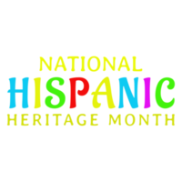 Hispanic heritage month. Isolated header design element for promotional banner, Abstract shape design elements. png