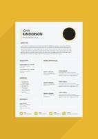 modern resume design for your next job vector
