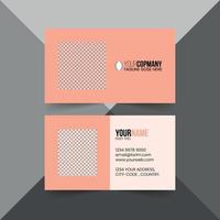 Business Card Layout vector