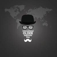 International Day of Older Persons. October 1. Design for banner, greeting cards or print. vector illustration.