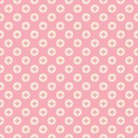 Korean pattern. Pink korean traditional pattern with hand drawn circle, geometric shapes. Asian traditional motif, chinese seamless pattern, japanese repeated background. Vector illustration