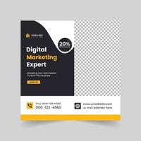 Digital marketing expert social media post ads banner design for advertising vector