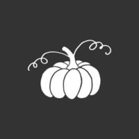 Pumpkin.  Autumn Halloween or Thanksgiving pumpkin symbol. vector