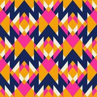 Abstract colorful geometric pattern. Geometric abstract triangle chevron shape seamless pattern background. Geometric patchwork pattern. Use for fabric, interior decoration elements, wrapping. vector