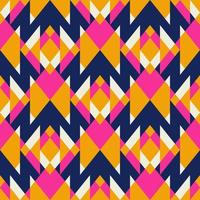 Abstract colorful geometric pattern. Geometric abstract triangle chevron shape seamless pattern background. Geometric patchwork pattern. Use for fabric, interior decoration elements, wrapping. vector