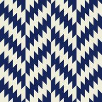 patrón geométrico en zig-zag. triángulo de espiga de color azul-blanco aleatorio en forma de zigzag sin fisuras de fondo. uso para telas, textiles, elementos de decoración de interiores, tapicería, envoltura. vector