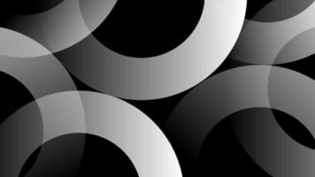 fondo de círculo de patrón abstracto blanco y negro vector