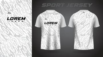 white and gray shirt sport jersey design vector