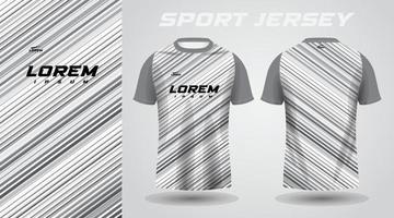 white and gray shirt sport jersey design vector