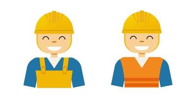 the unique character of construction workers vector