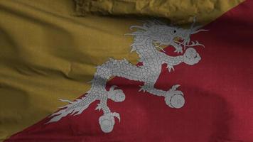 Bhutan vlag lus achtergrond 4k video