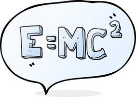 freehand drawn speech bubble cartoon science formula vector