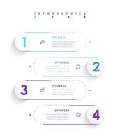 Vector Infographic label design template with icons and 4 options or steps. Can be used for process diagram, presentations, workflow layout, banner, flow chart, info graph.